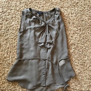 Banana Republic sheer button up top